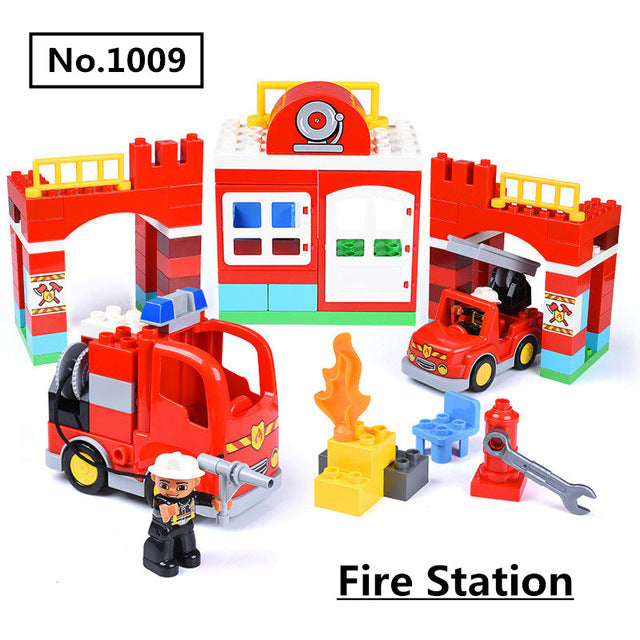 Fire Department & Firemen Building Blocks