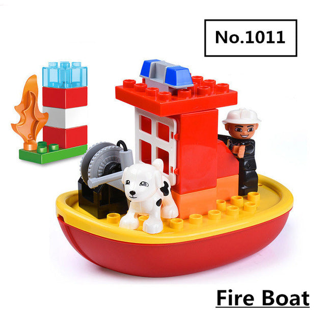 Fire Department & Firemen Building Blocks